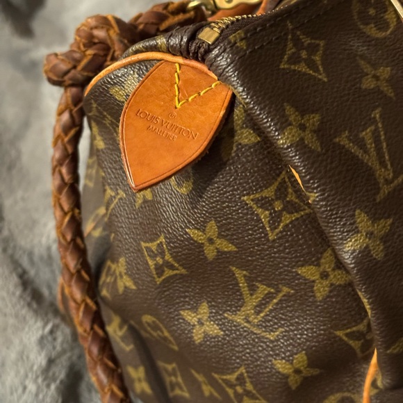 Handmade braided leather fringe vintage speedy 30 with lock no key - Picture 4 of 8